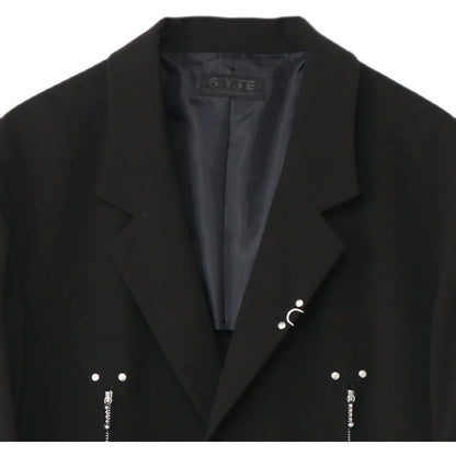 Men's Double Zip Punk Stud Blazer
