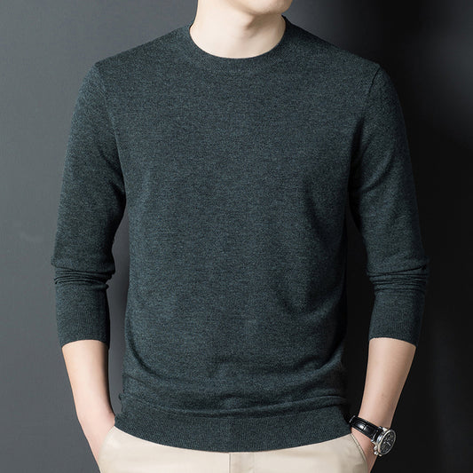 Men's Fashion Casual Pure Cashmere Knitted Bottoming Shirt