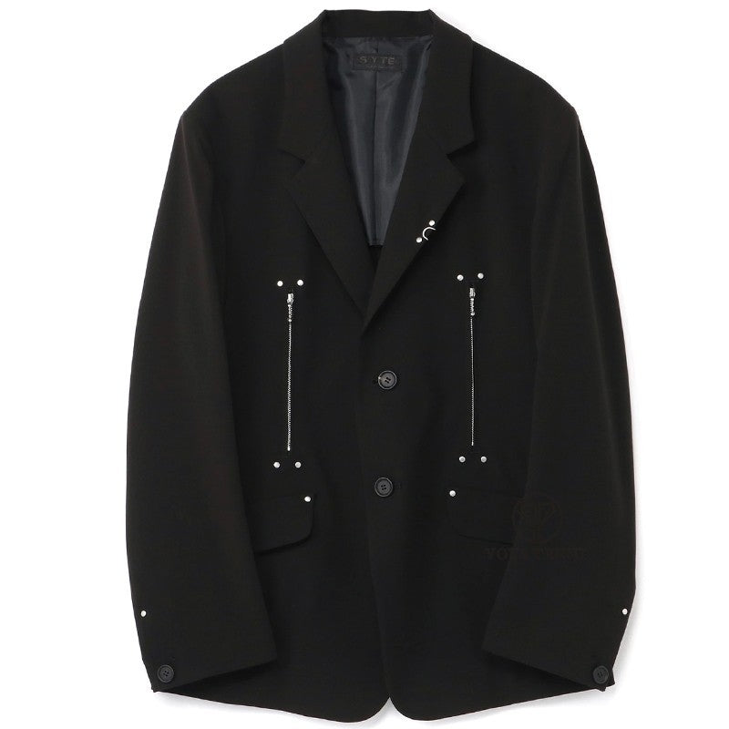 Men's Double Zip Punk Stud Blazer