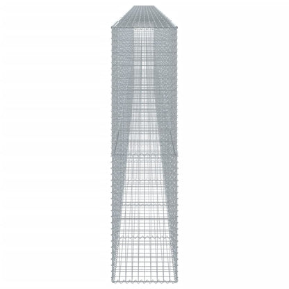 vidaXL Coș gabion cu capac, 1200x50x200 cm, fier galvanizat
